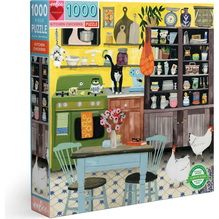 Piece and Love Kitchen Chickens Jigsaw Puzzle