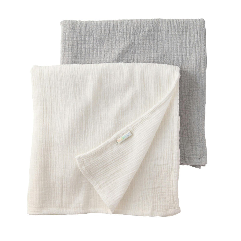 SWOON 2-Pack Crinkle Muslin Baby Swaddle Blanket