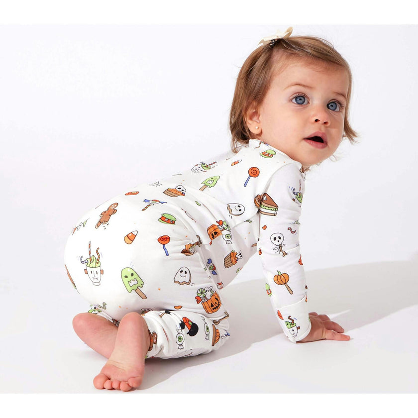Halloween Treats Bamboo Convertible Footie