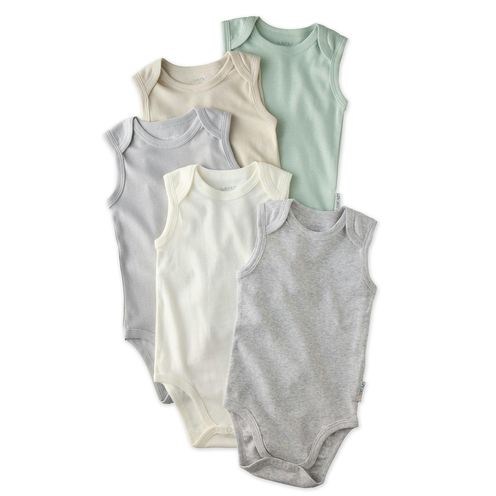 SAM 5-Pack Sleeveless Bodysuits