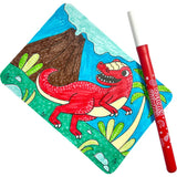 Undercover Art Hidden Pattern Coloring Activity Art Cards - Dino Tales