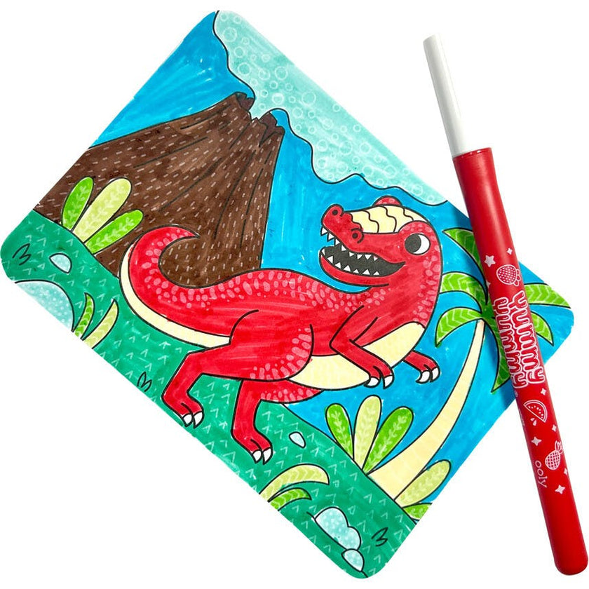 Undercover Art Hidden Pattern Coloring Activity Art Cards - Dino Tales - 12 Cards