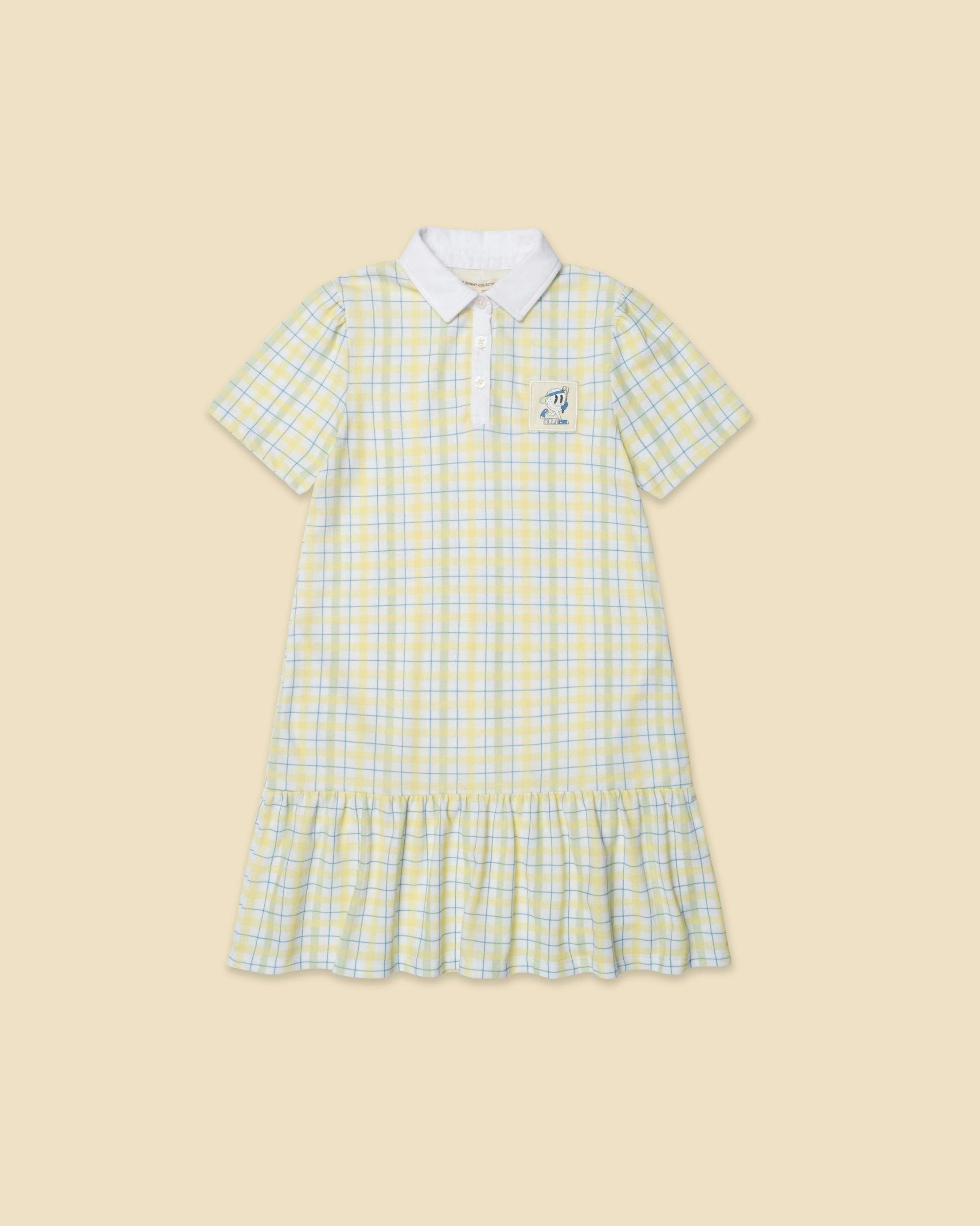 Play Polo Dress in Patch Plaid