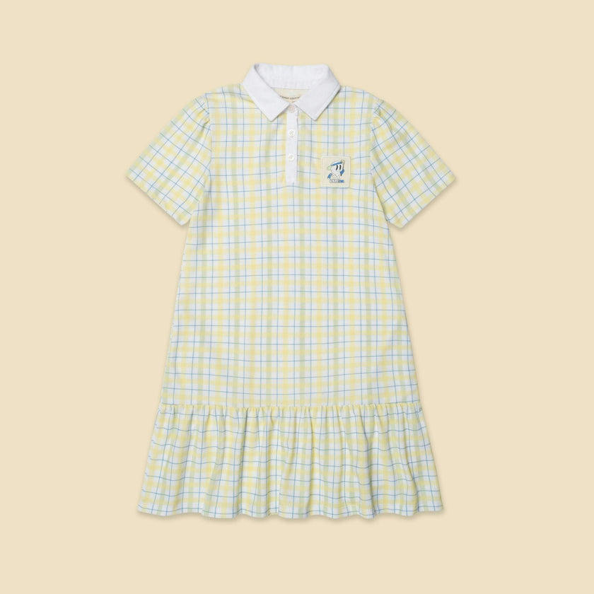Play Polo Dress in Patch Plaid