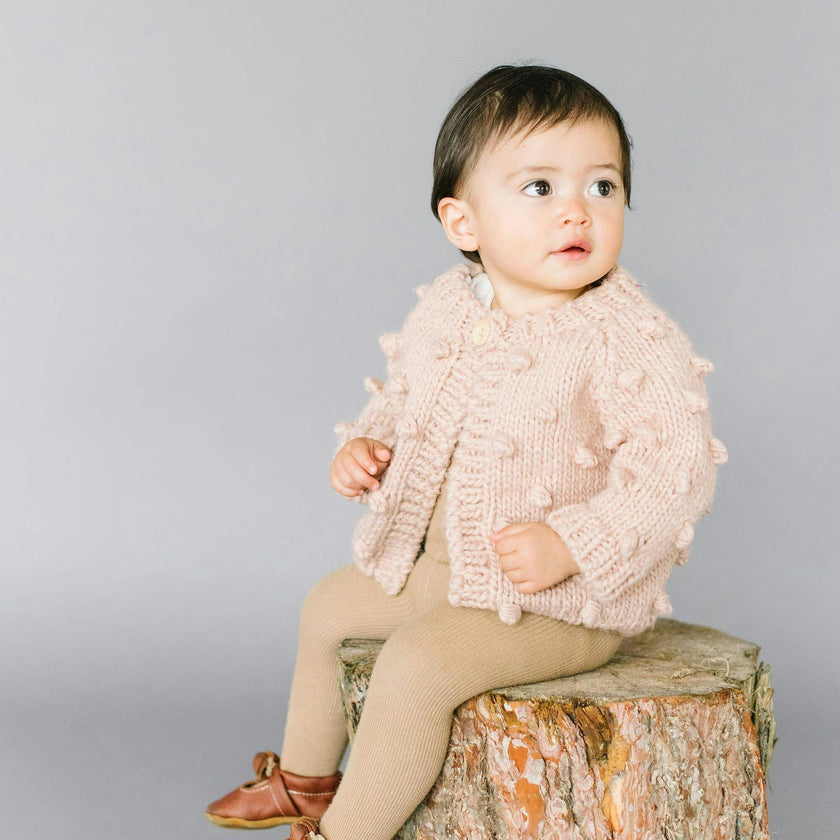 Popcorn Cardigan, Cream