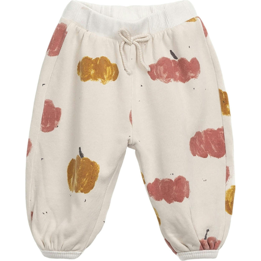 Pumpkin Graphic Print Elastic Waistband Drawstring Sweatpants