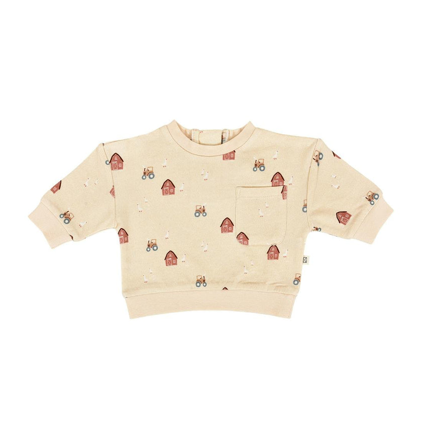 Fleece Sweatshirt in Farm