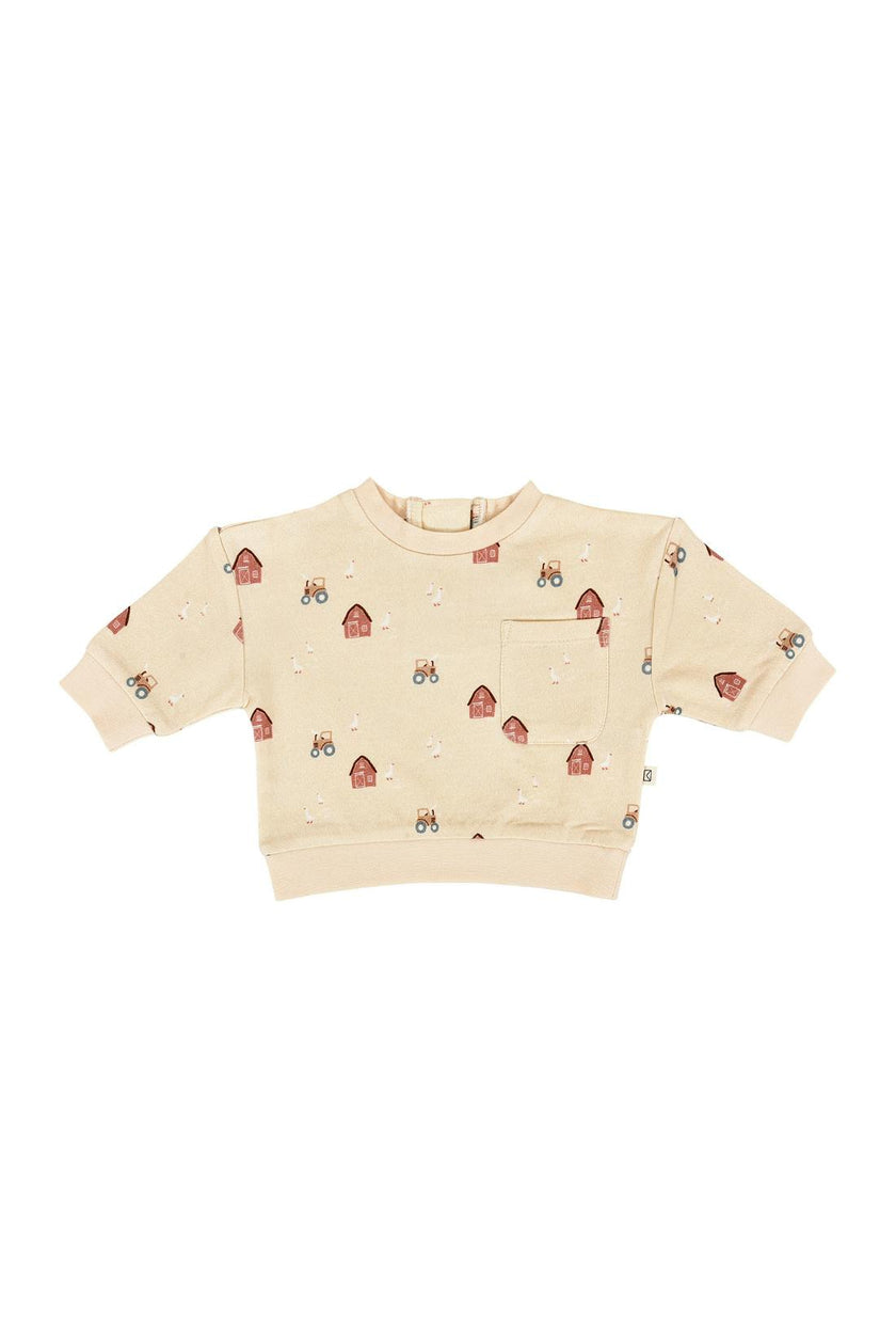 Fleece Sweatshirt in Farm