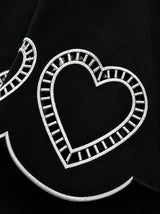 Scalloped Heart Skirt_Black