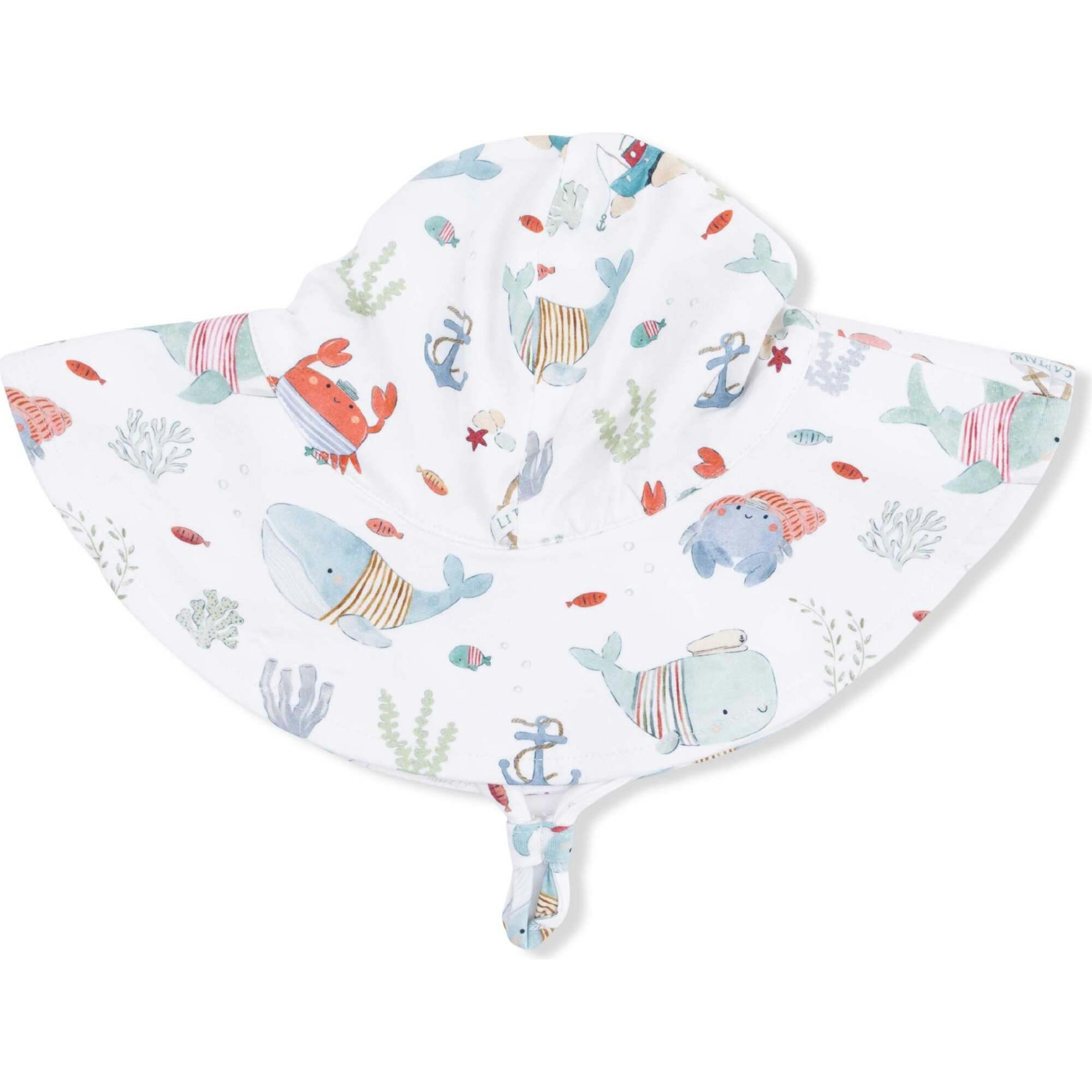 Sailor Sea Creatures - Wide Brim Sun Hat