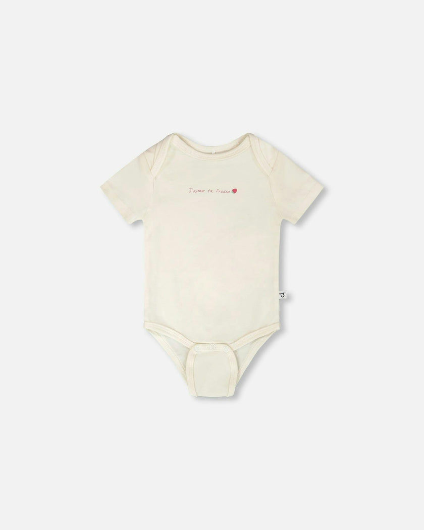Evolutive Organic Cotton Jersey Onesie