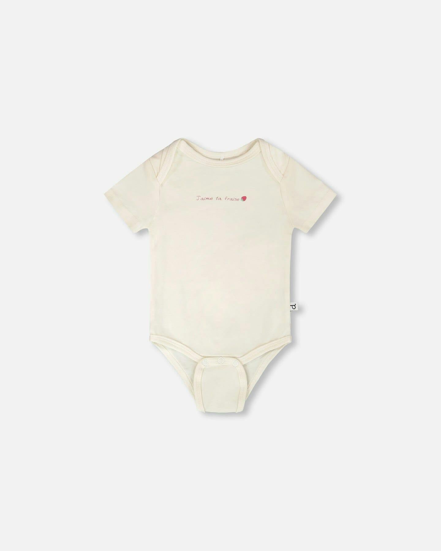 Evolutive Organic Cotton Jersey Onesie
