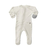 GROW WITH YOU FOOTIE | CLOUD — Bamboo Organic Cotton Blend, 0–6M