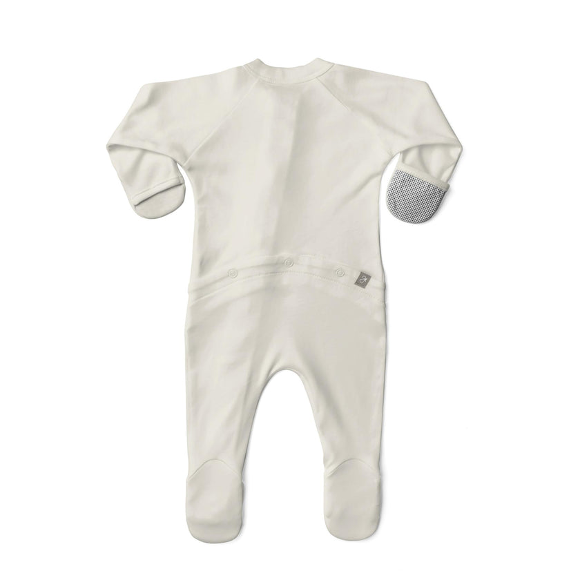GROW WITH YOU FOOTIE | CLOUD — Bamboo Organic Cotton Blend, 0–6M