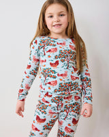 Hen House - Kids PJ Set - Soft Blue