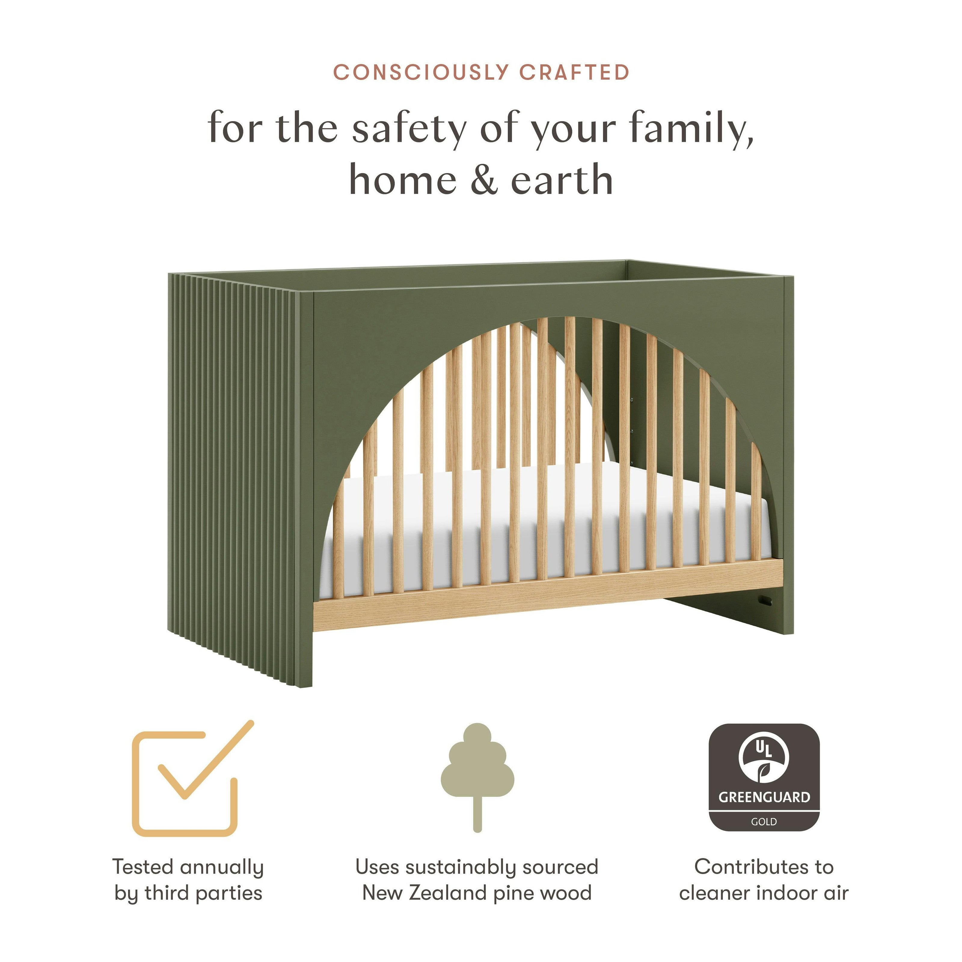 Babyletto Moab 3-in-1 Convertible Crib
