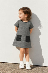 Patch Pocket Shift Dress (2T-4T)