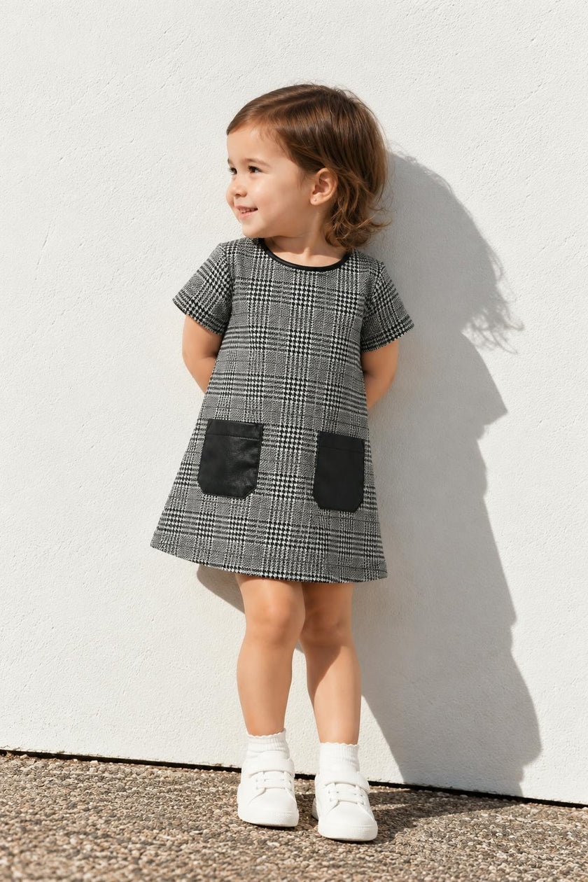 Patch Pocket Shift Dress (2T-4T)