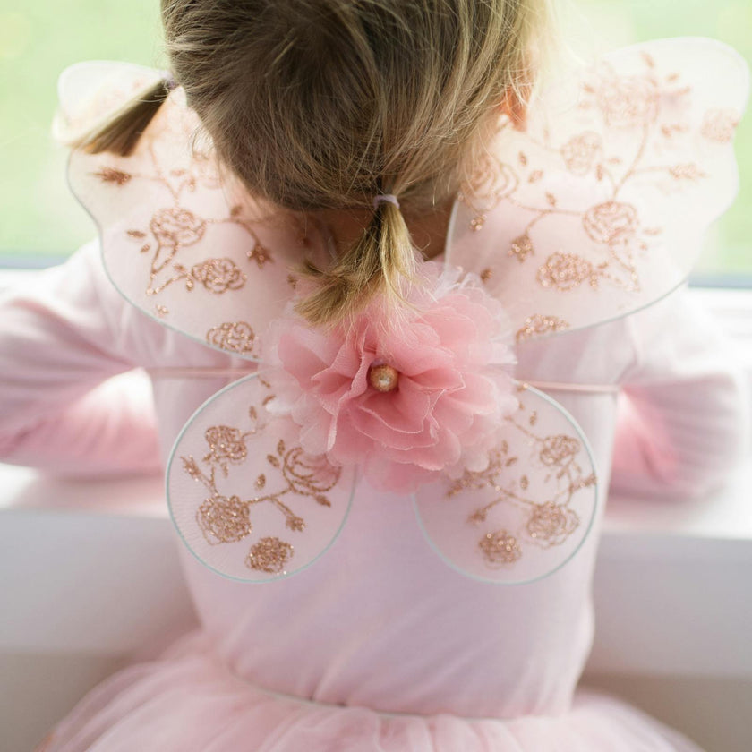 Rose Gold Tutu & Wings Set