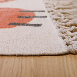 Hand-Woven Braided Tassel Rectangular Rug