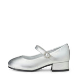 Sabine Leather Silver Shoes