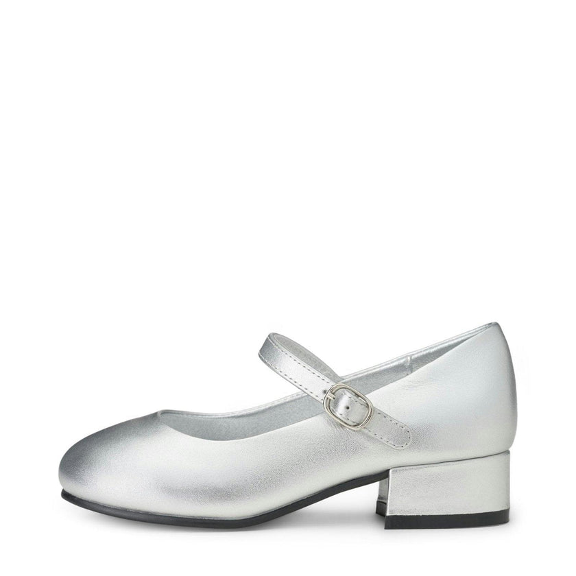 Sabine Leather Silver Shoes