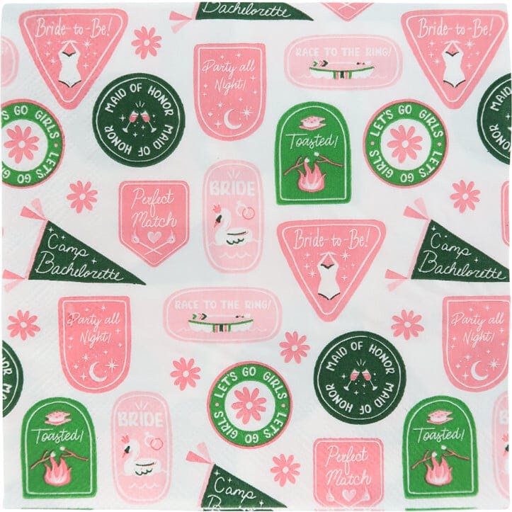 Camp Bachelorette Large Napkins