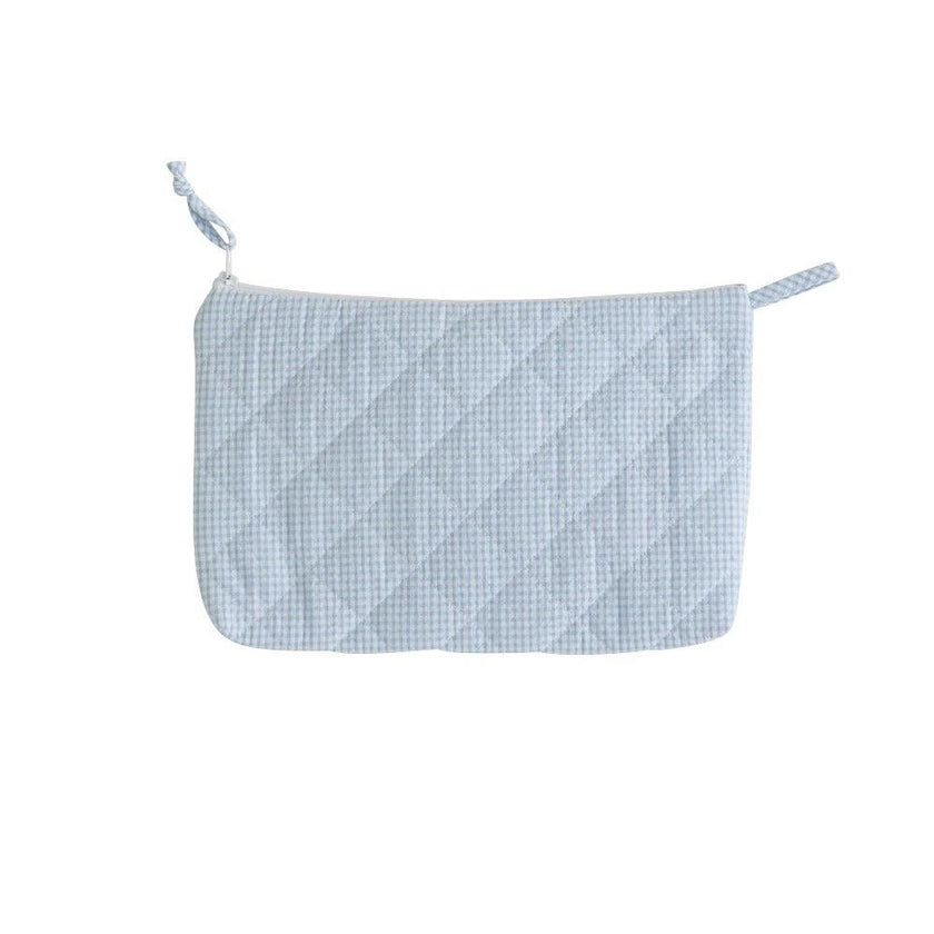 Quilted Luggage - Light Blue
