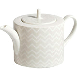 Tea Pot Or Coffee Pot Zig Zag  White Diam. 4.75"