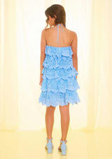 Paloma Lace Frill Mini Dress