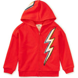 Lightning Bolt Easy Fit Hoodie, Red