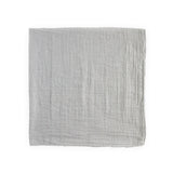 Cotton Muslin Swaddle Blanket - Grey Stripe