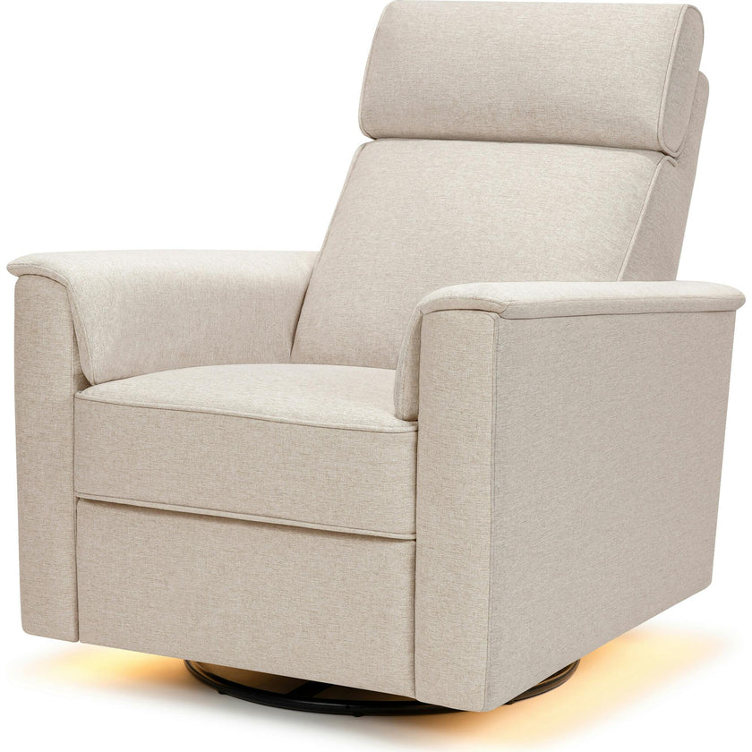Willa Pro Power Glider Recliner w/ Power Lumbar in Performance Beach Eco-Weave