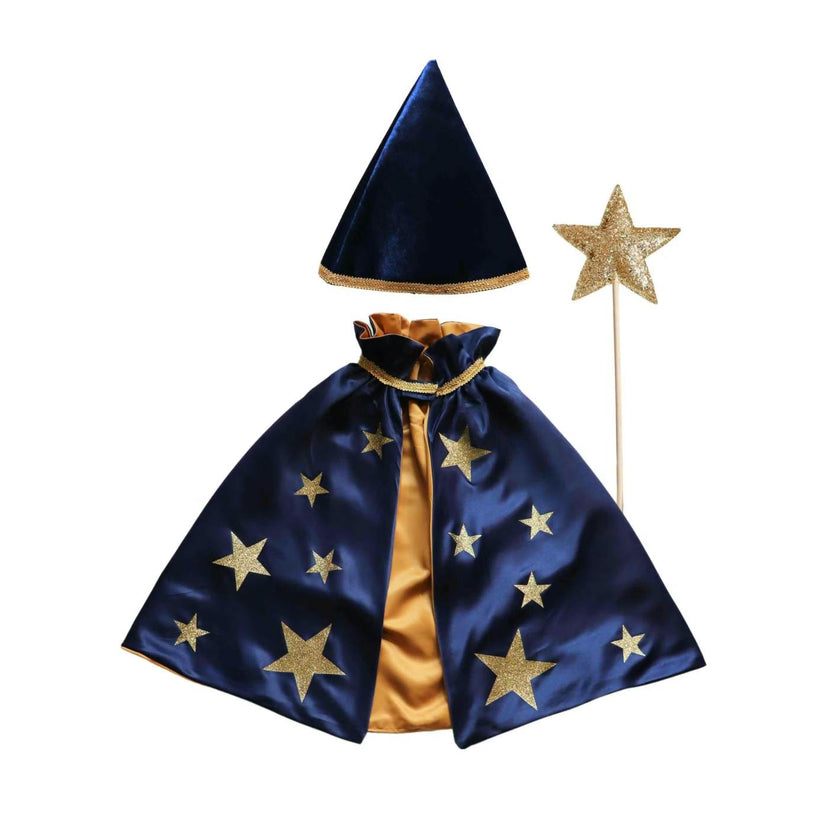 Magical Wizard Cape Set - Navy