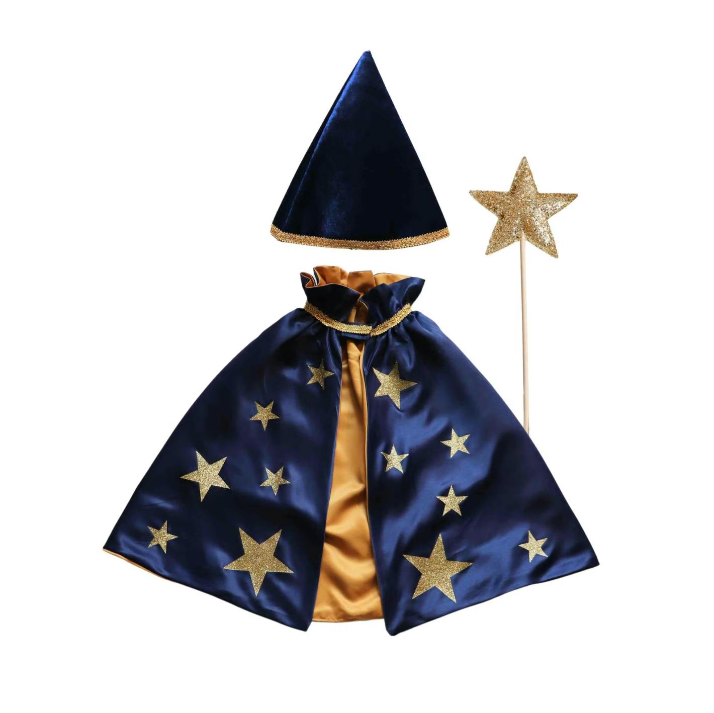 Magical Wizard Cape Set - Navy