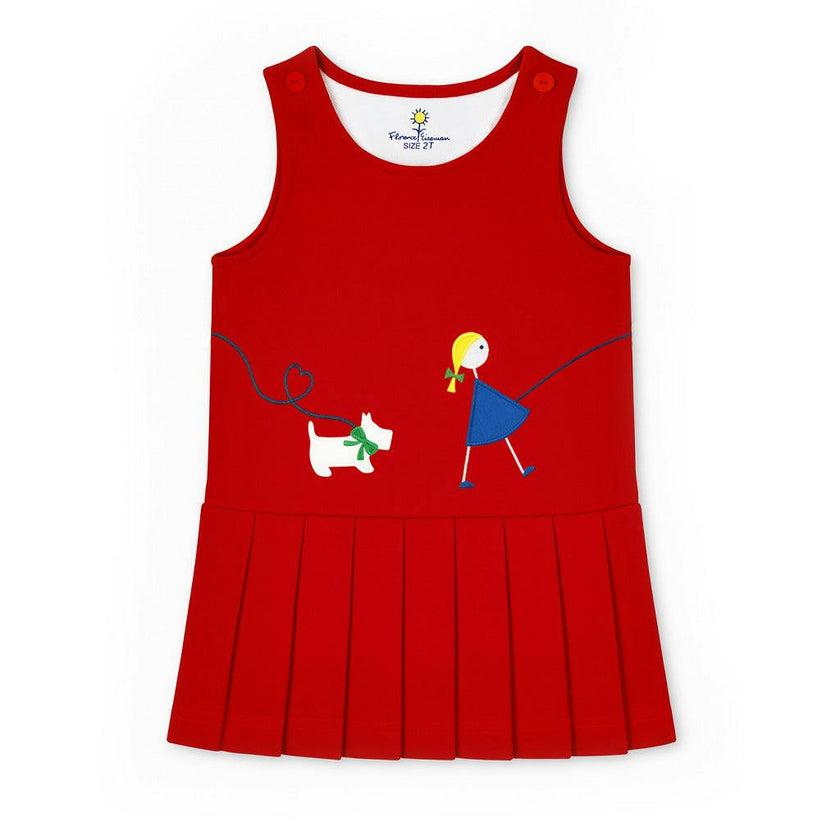 Pique Knit Jumper With Girl Walking