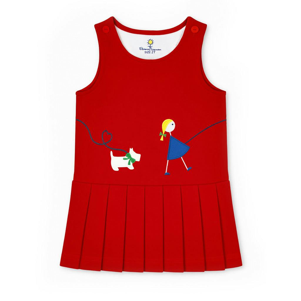 Pique Knit Jumper With Girl Walking