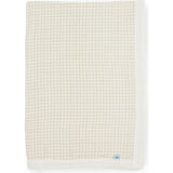 Cotton Muslin Baby Quilt - Tan Gingham