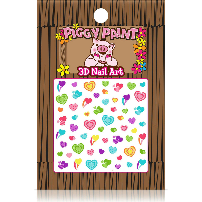 3-D Heart Nail Art