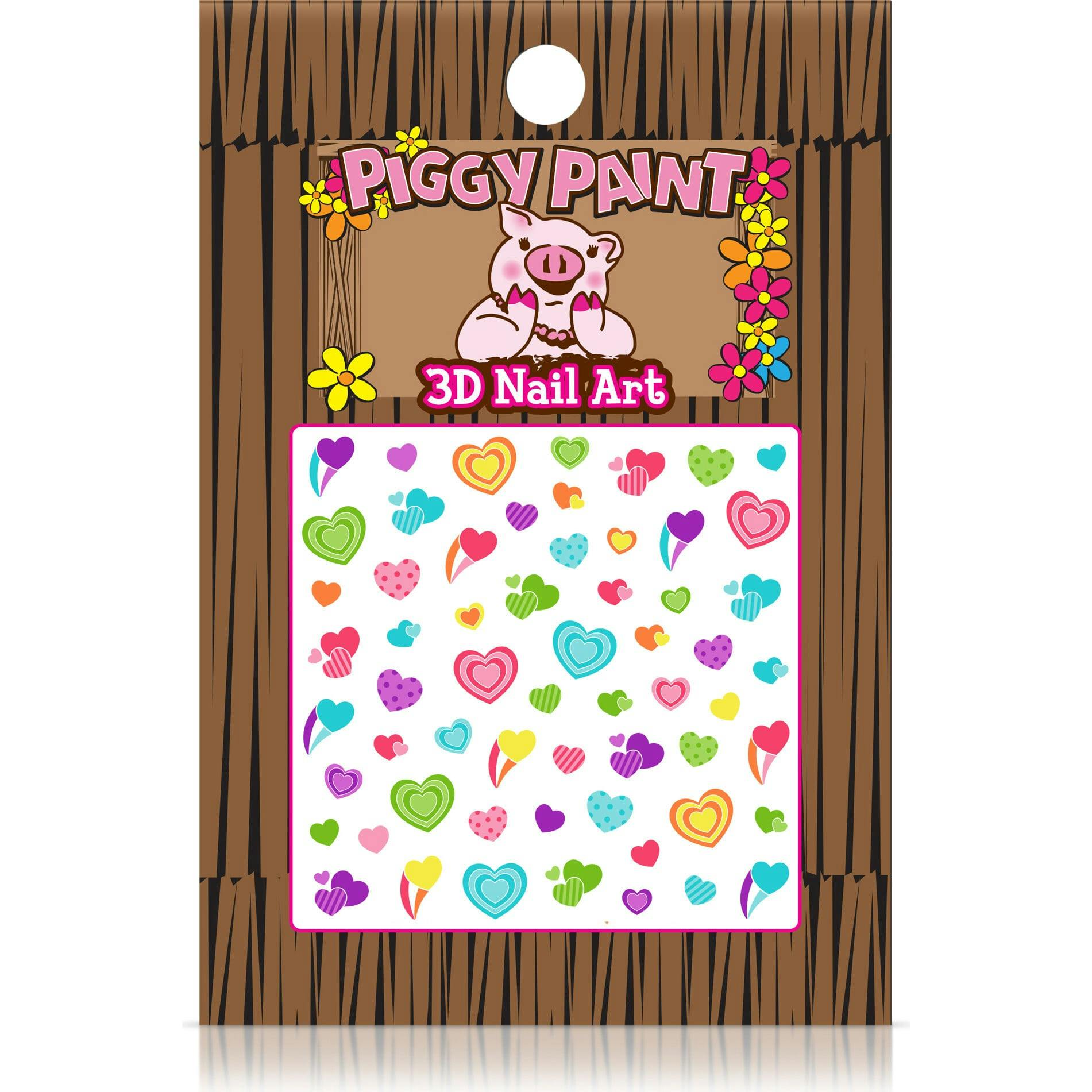 3-D Heart Nail Art