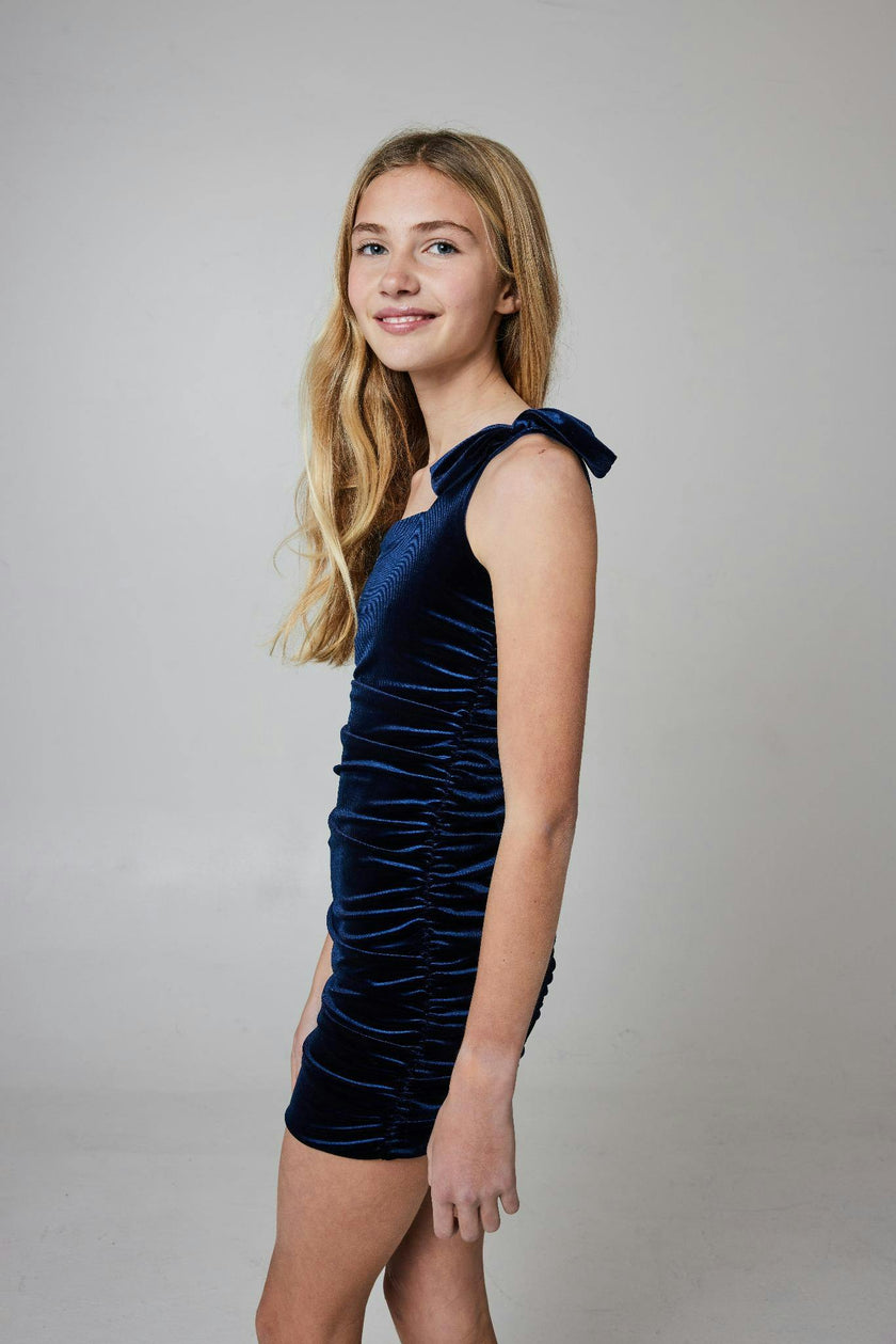 Julia Dress- Midnight Velvet