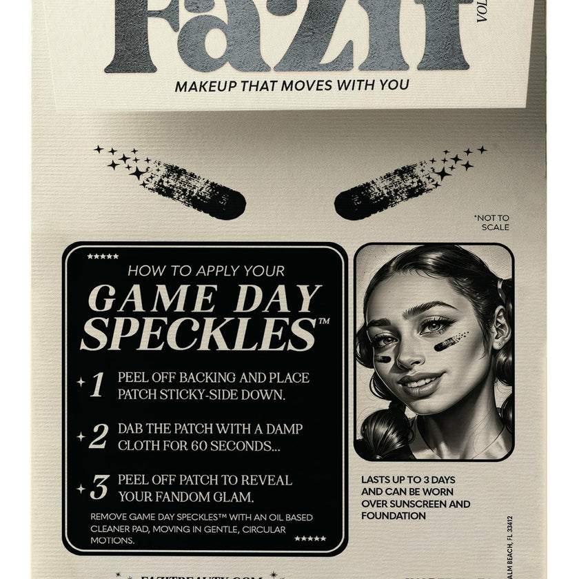 Black Game Day Speckles