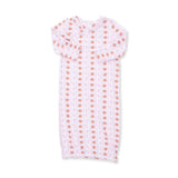 Football Bow Stripe - Kimono Gown and Headband