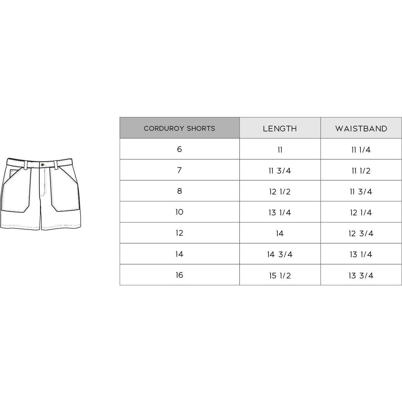 Corduroy Shorts
