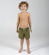 boys solid swim shorts olive green
