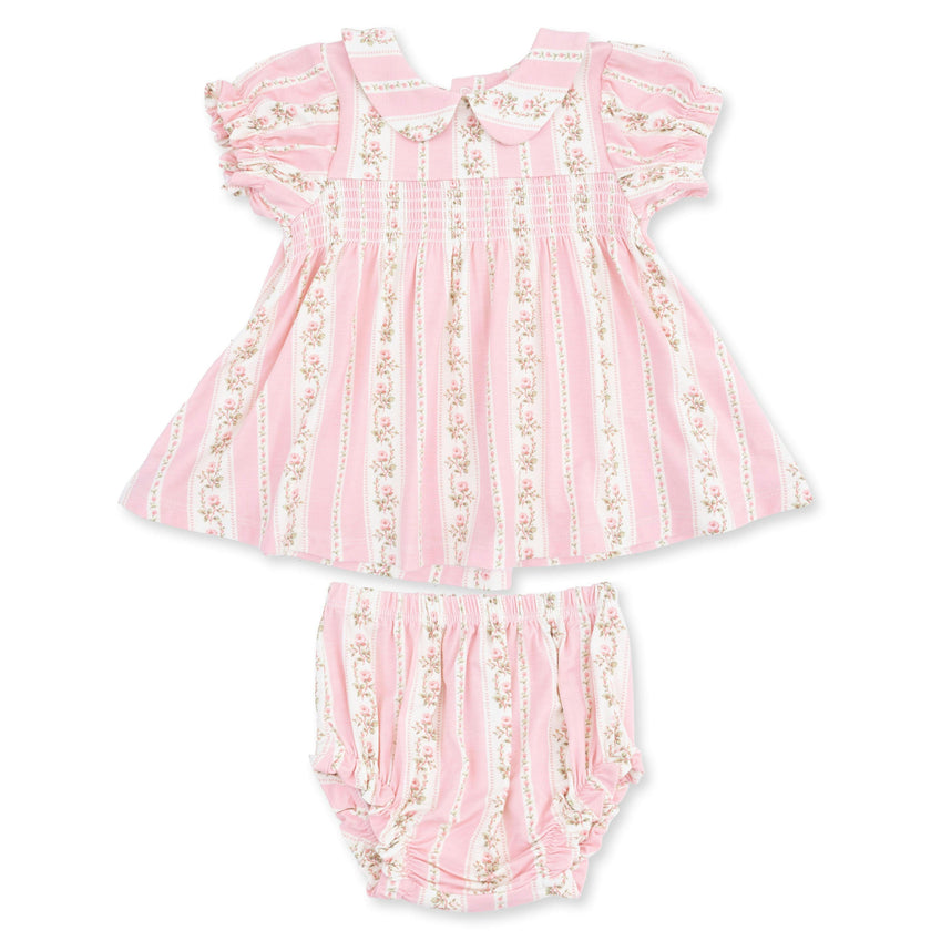 Antoinette Stripe - Smocked Dress Set