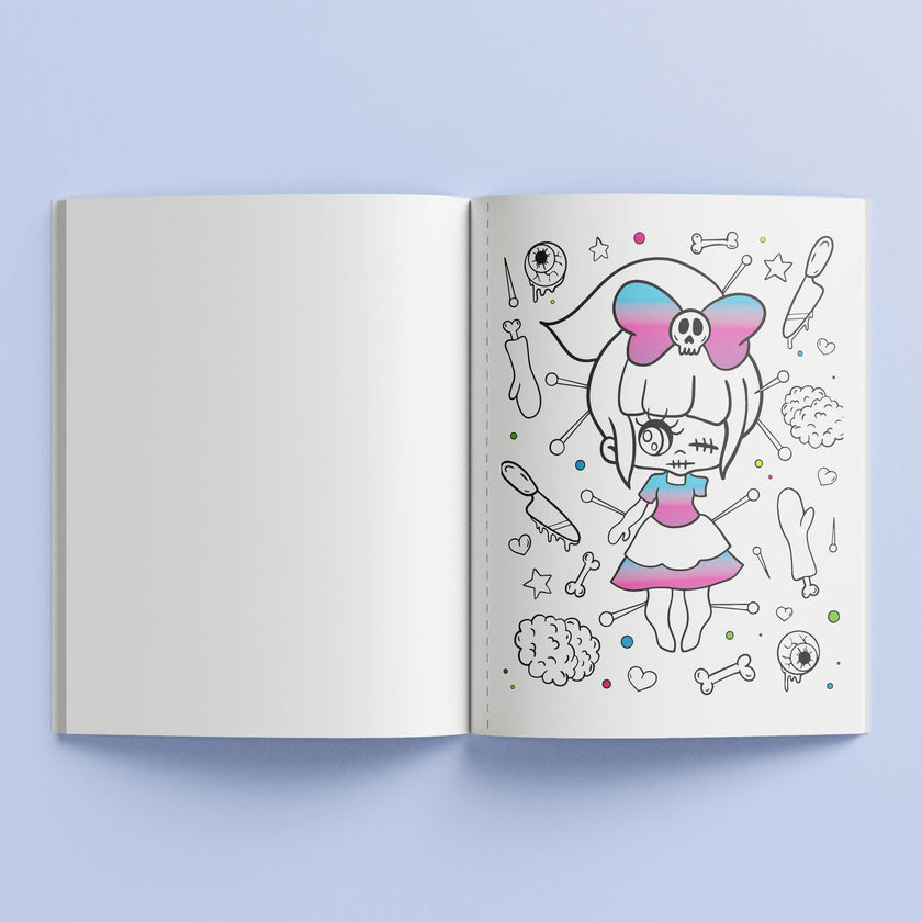Kaleidoscope: Pop Velvet Coloring - Kreepy Kawaii