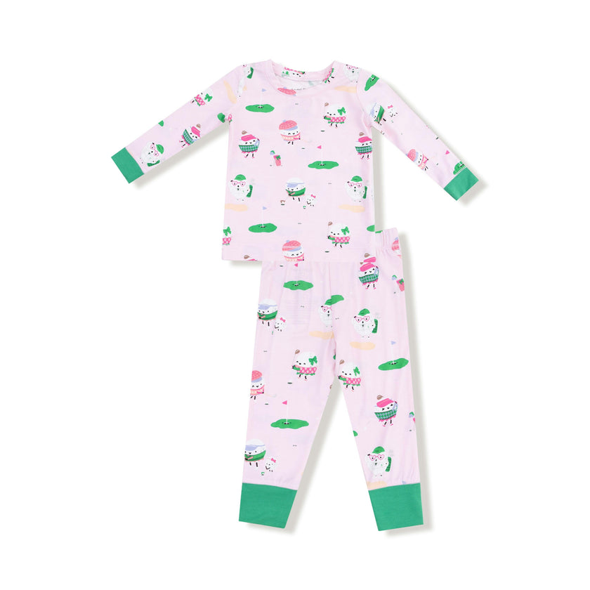 Golf Pros - Pink - Long Sleeve Loungewear Set