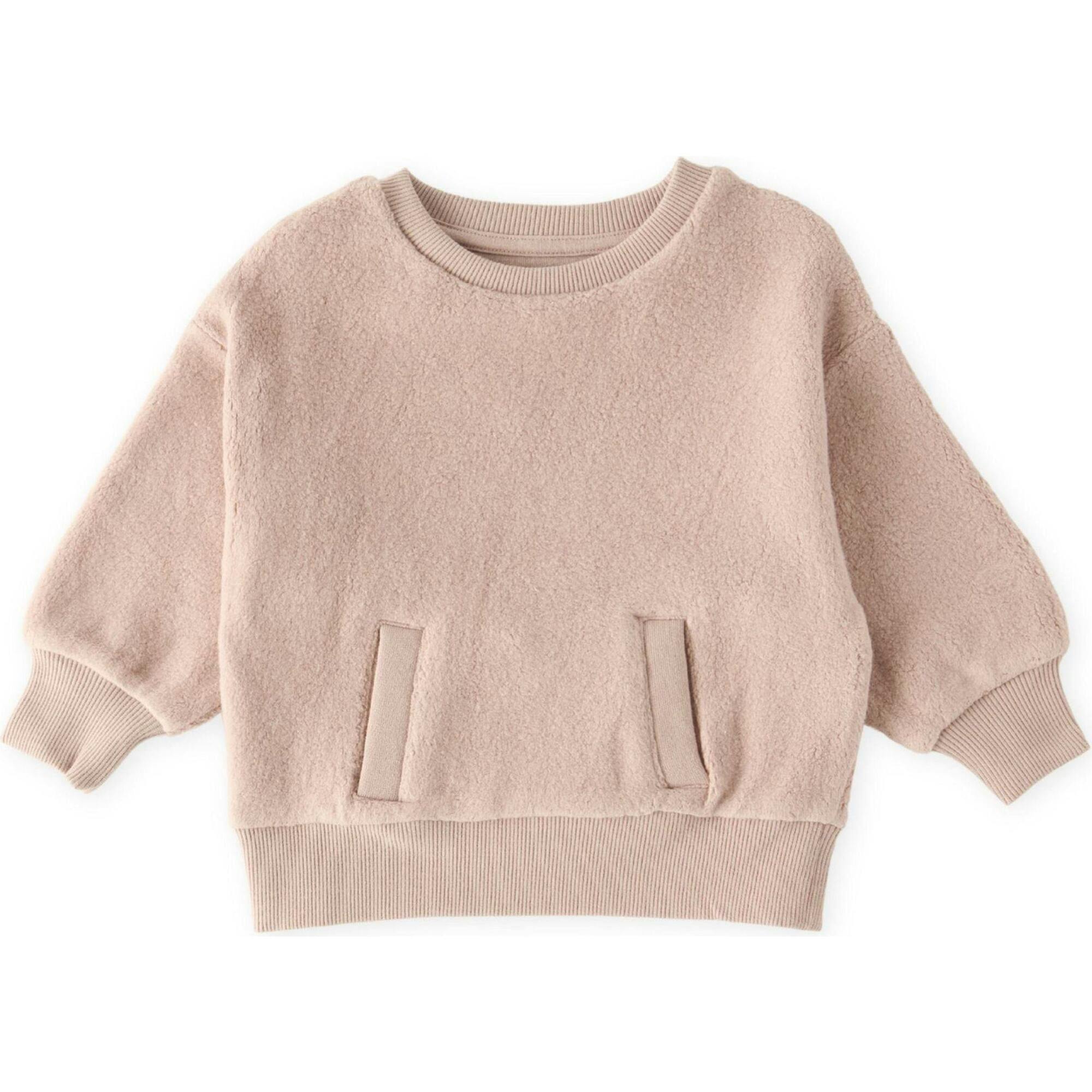 Teddy Fleece Dropped Shoulder Sweatshirt