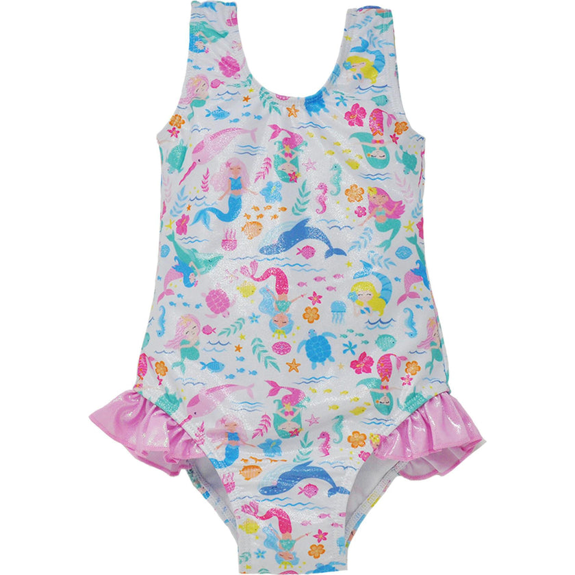 UPF 50+ Delaney Hip Ruffle Swimsuit